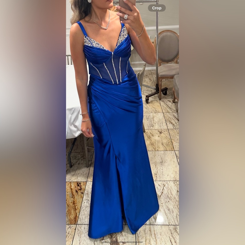 ROYAL BLUE CUSTOM DRESS